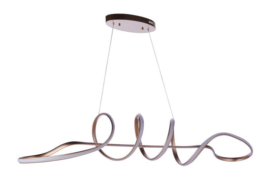 Pulse LED Chandelier in Champagne Brass