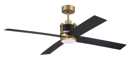 Gregory 56" Indoor Ceiling Fan with no Wifi 56" Ceiling Fan in Satin Brass