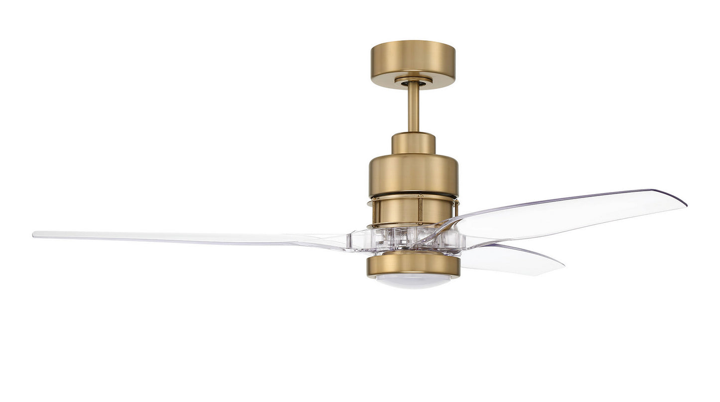 Craftmade - SON52SB3-CAP-NWF - 52" Ceiling Fan - Sonnet WiFi 52" Ceiling Fan no Wifi - Satin Brass
