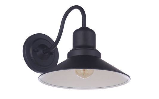 Singleton One Light Outdoor Wall Lantern in Midnight