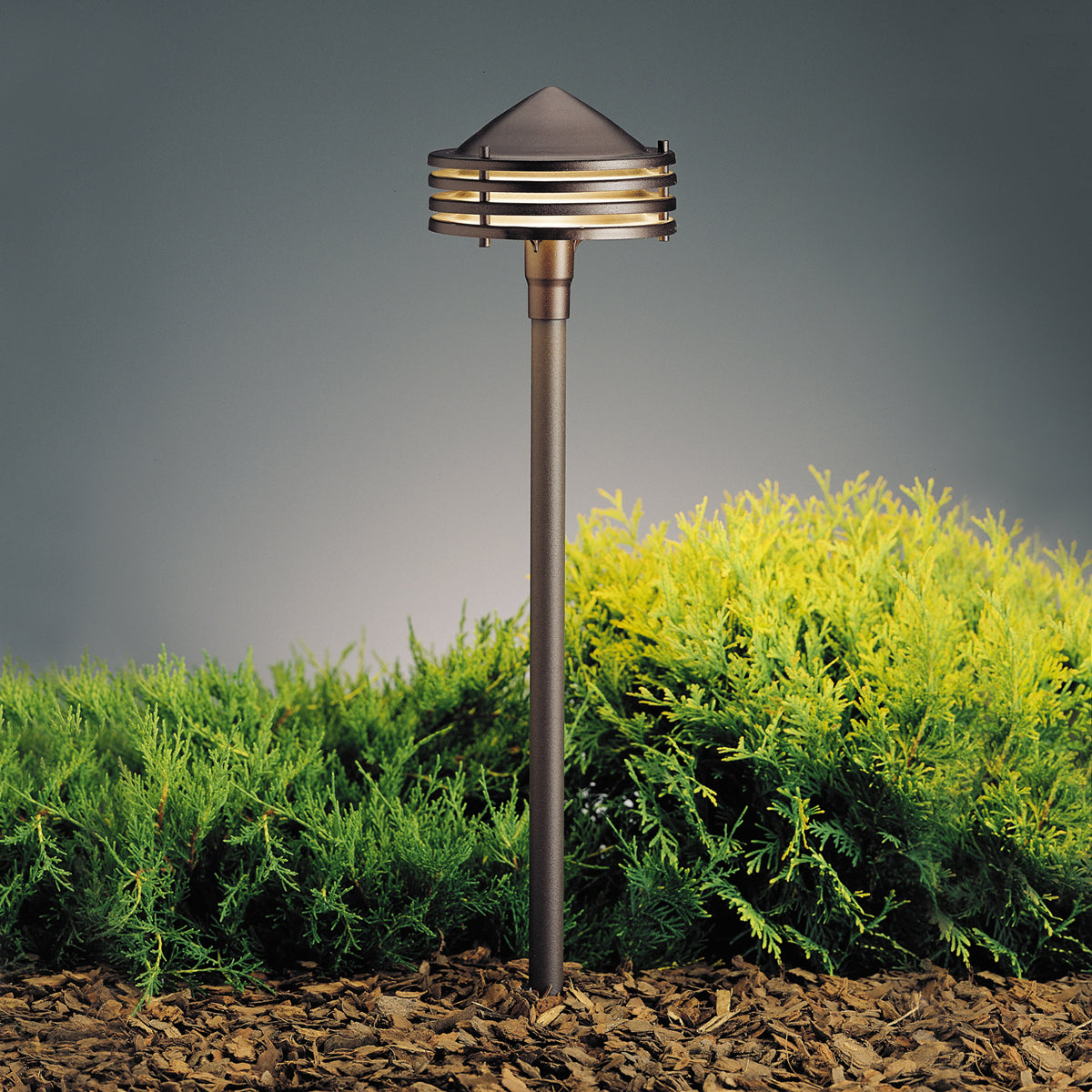 One Light Path & Spread in Textured Architectural Bronze