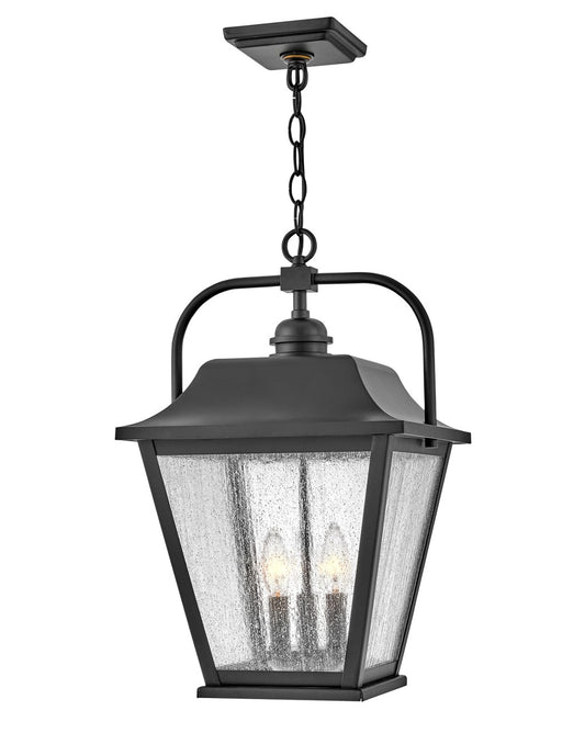 Kingston LED Hanging Lantern in Black