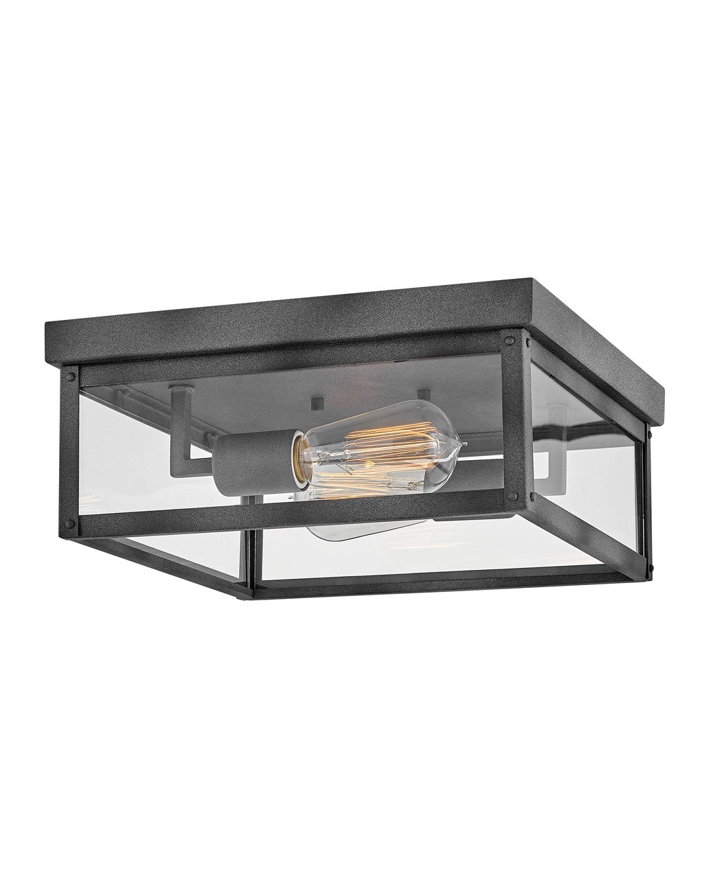 Beckham LED Flush Mount in Aged Zinc