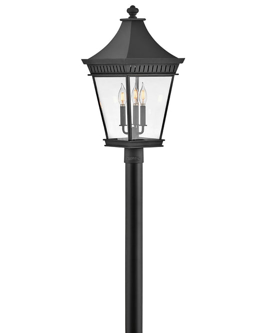 Chapel Hill LED Post Top or Pier Mount Lantern in Museum Black