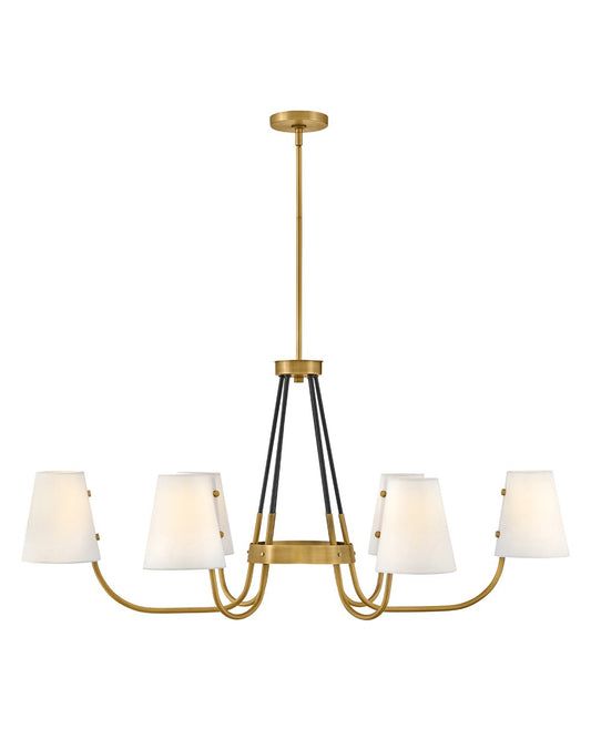 Aston LED Pendant in Heritage Brass