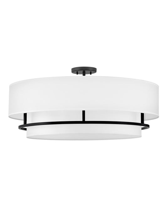 Graham LED Convertible Semi-Flush Mount in Black