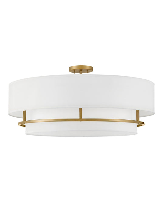 Graham LED Convertible Semi-Flush Mount in Lacquered Brass