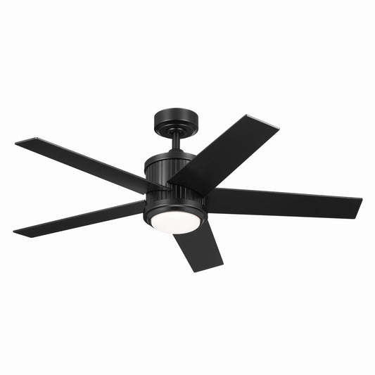 Brahm 48"Ceiling Fan in Satin Black