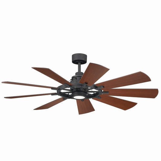 Gentry 60" Ceiling Fan in Distressed Black