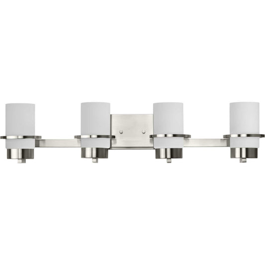 Reiss Four Light Vanity in Brushed Nickel