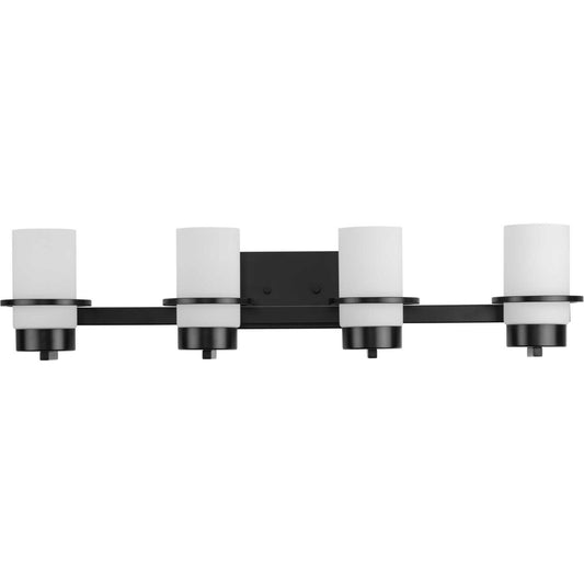 Reiss Four Light Vanity in Matte Black