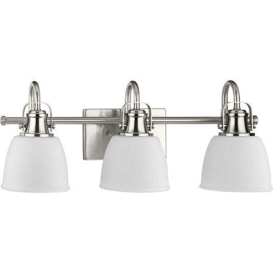 Preston Three Light Vanity in Brushed Nickel