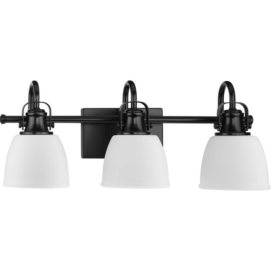 Preston Three Light Vanity in Matte Black