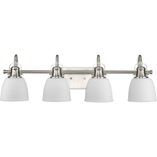 Preston Four Light Vanity in Brushed Nickel