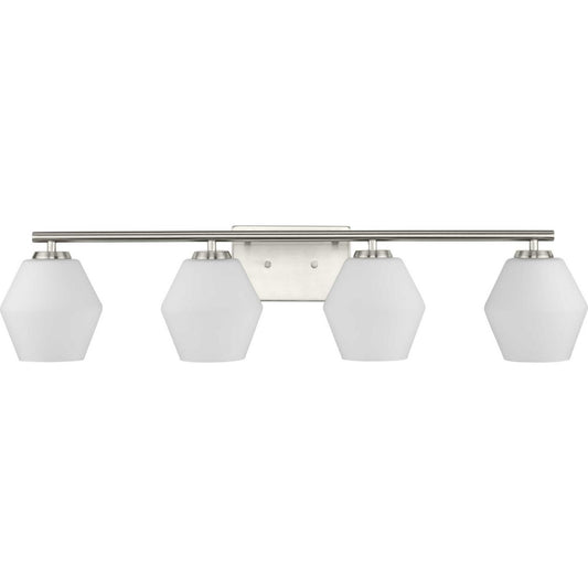 Copeland Four Light Vanity in Brushed Nickel