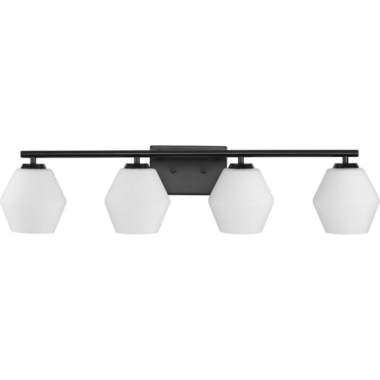 Copeland Four Light Vanity in Matte Black
