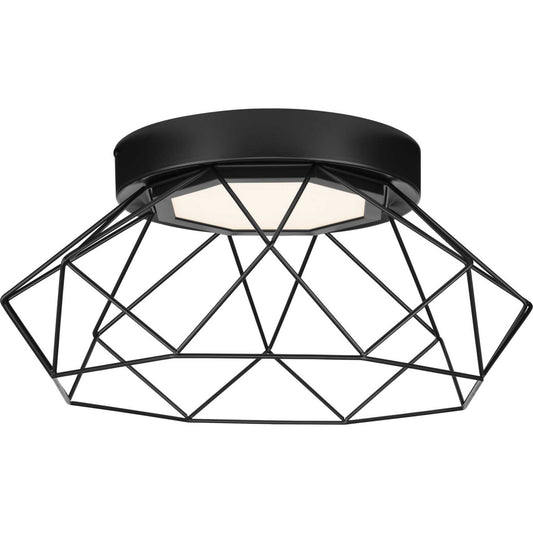 Geodesic Led LED Flush Mount in Matte Black