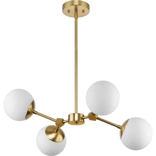 Haas Four Light Chandelier in Brushed Bronze
