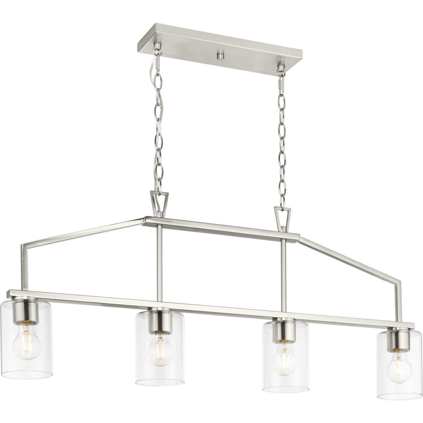 Goodwin Four Light Island Pendant in Brushed Nickel