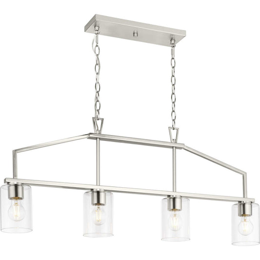 Goodwin Four Light Island Pendant in Brushed Nickel