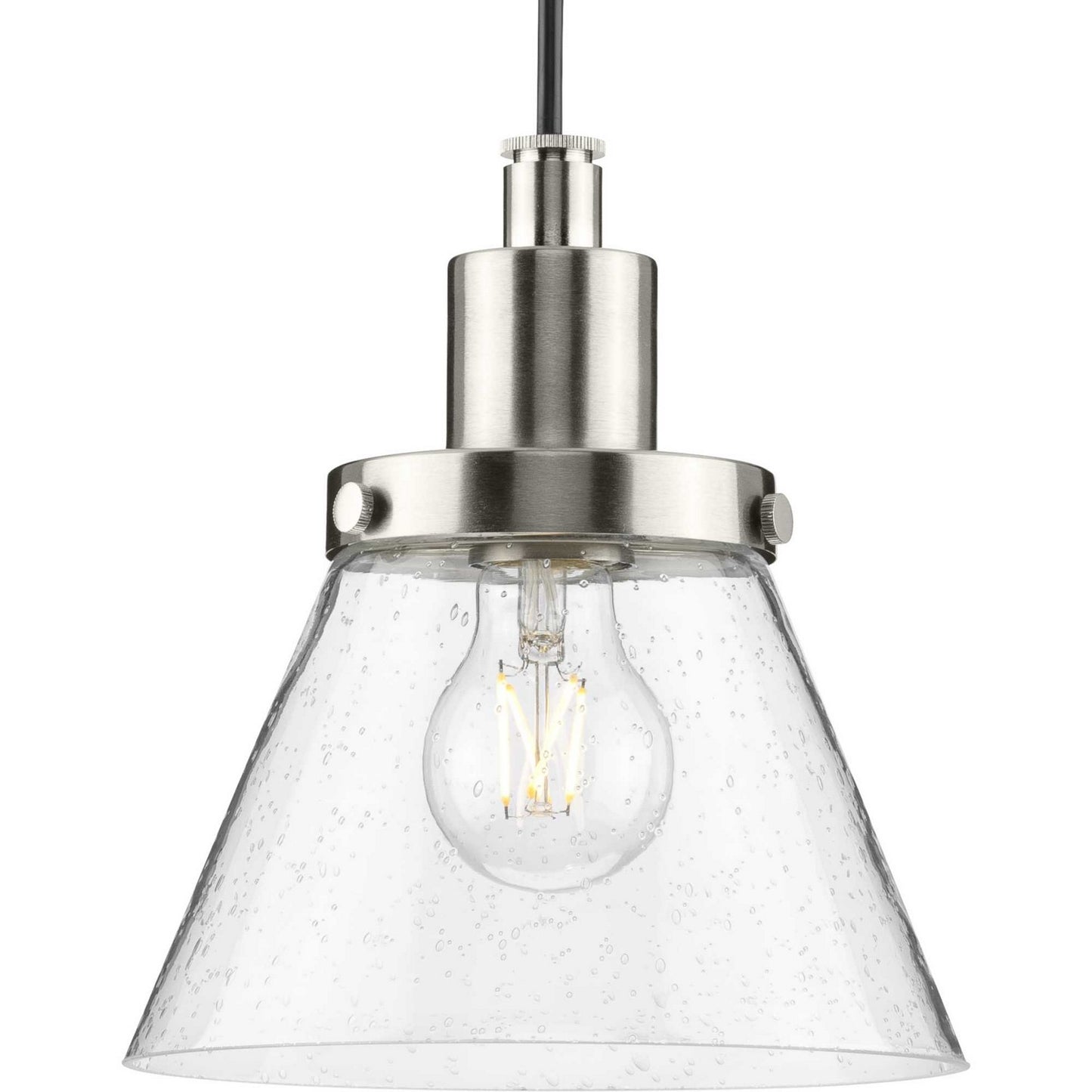 Hinton One Light Pendant in Brushed Nickel