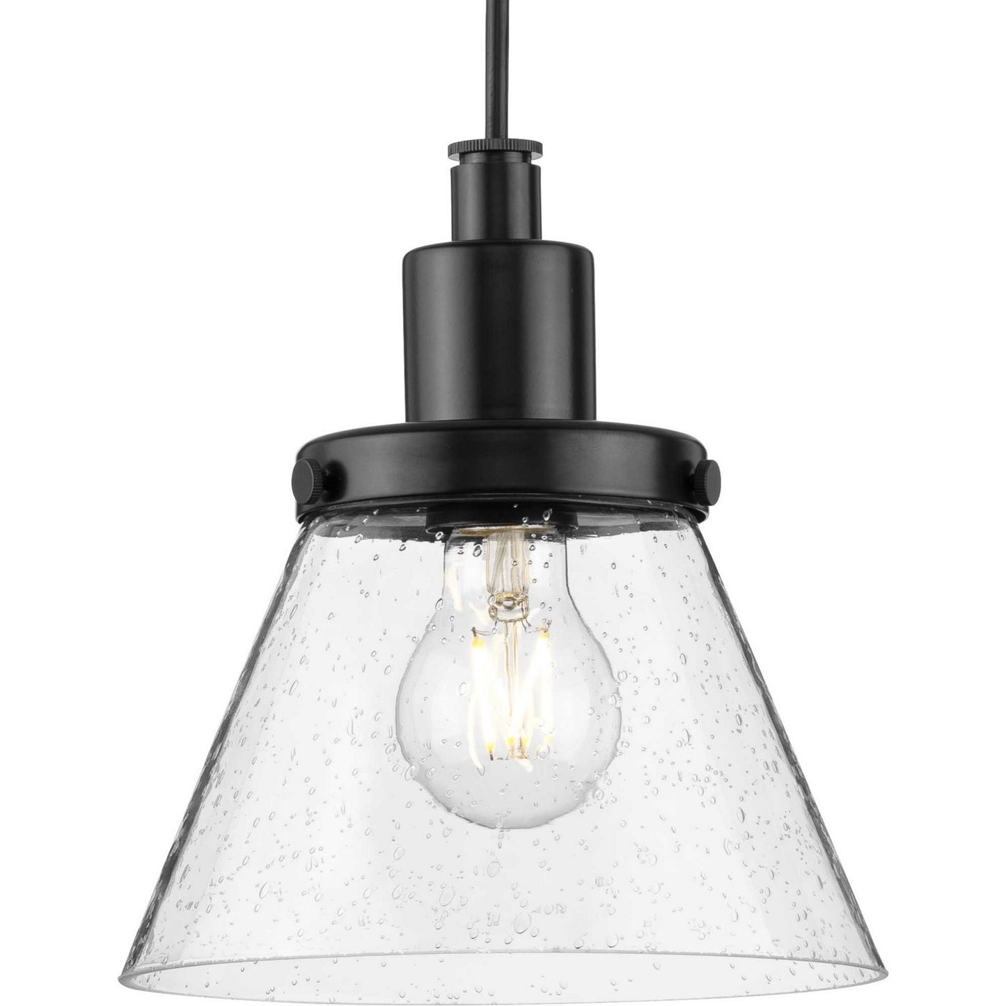 Hinton One Light Pendant in Matte Black