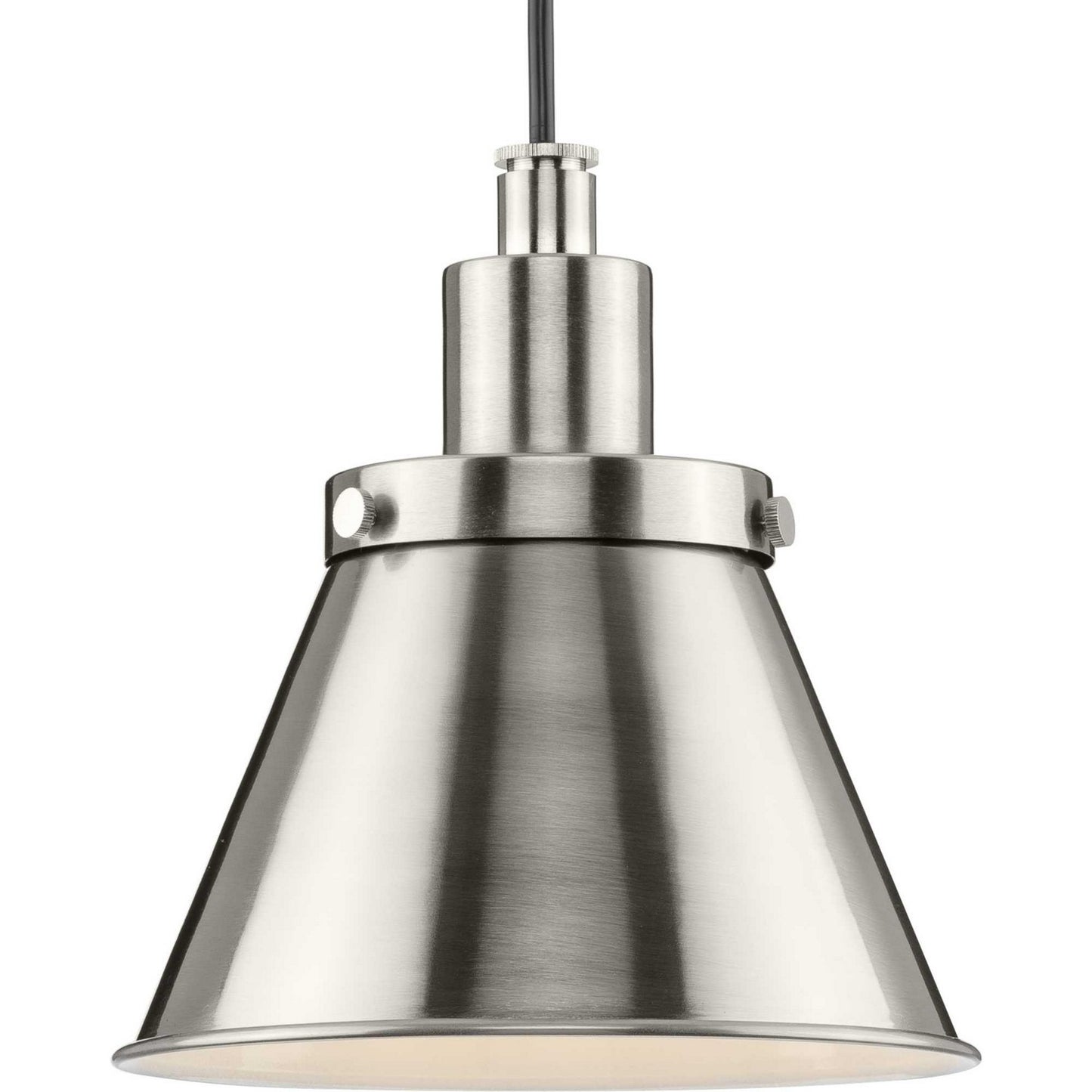 Hinton One Light Pendant in Brushed Nickel