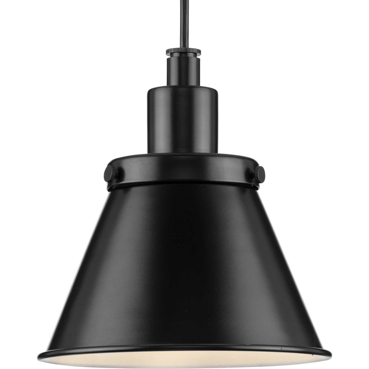 Hinton One Light Pendant in Matte Black