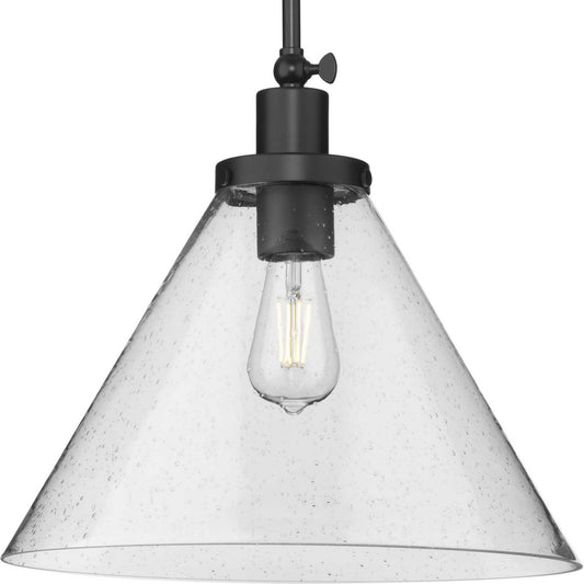 Progress Lighting - P500384-31M - One Light Pendant - Hinton - Matte Black