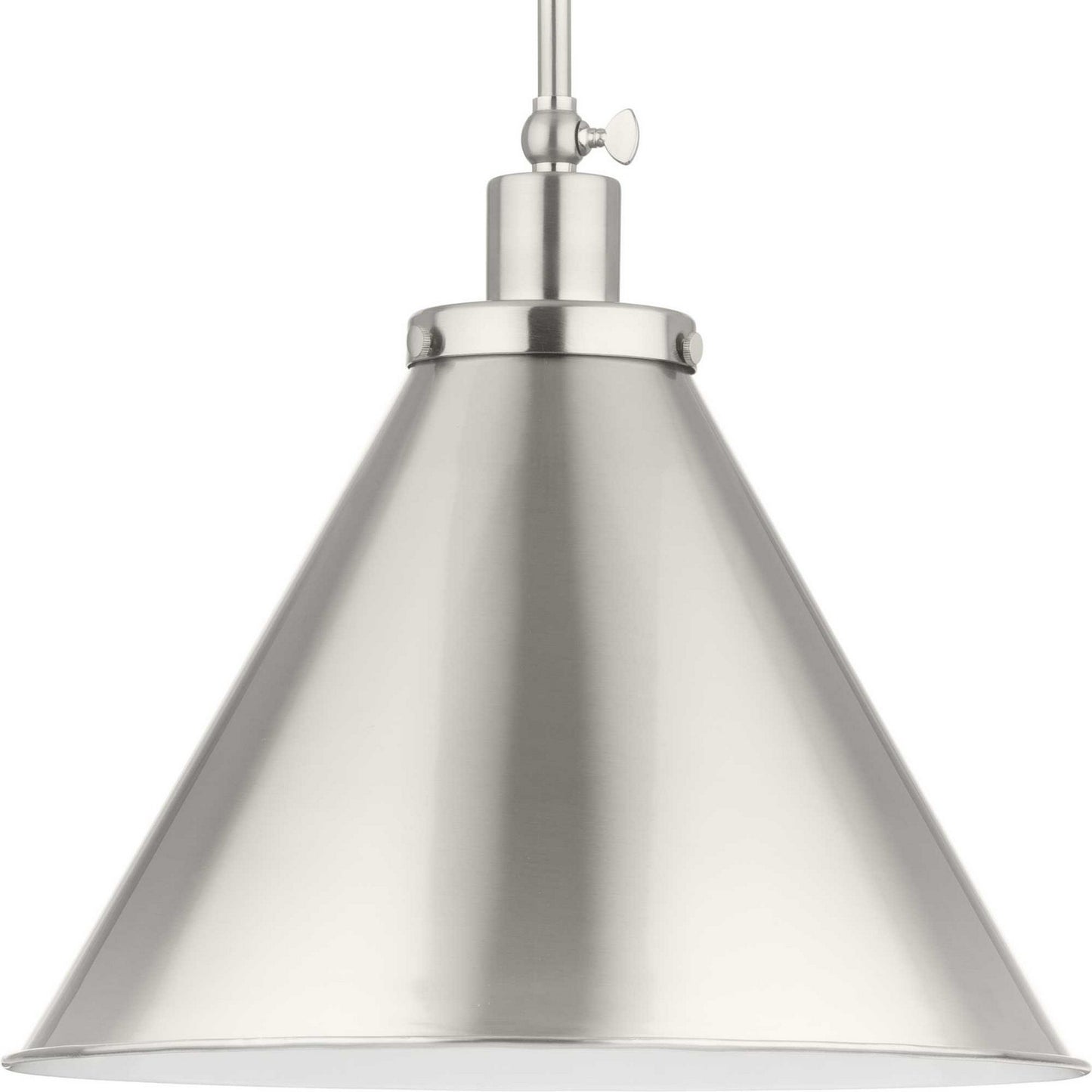 Hinton One Light Pendant in Brushed Nickel