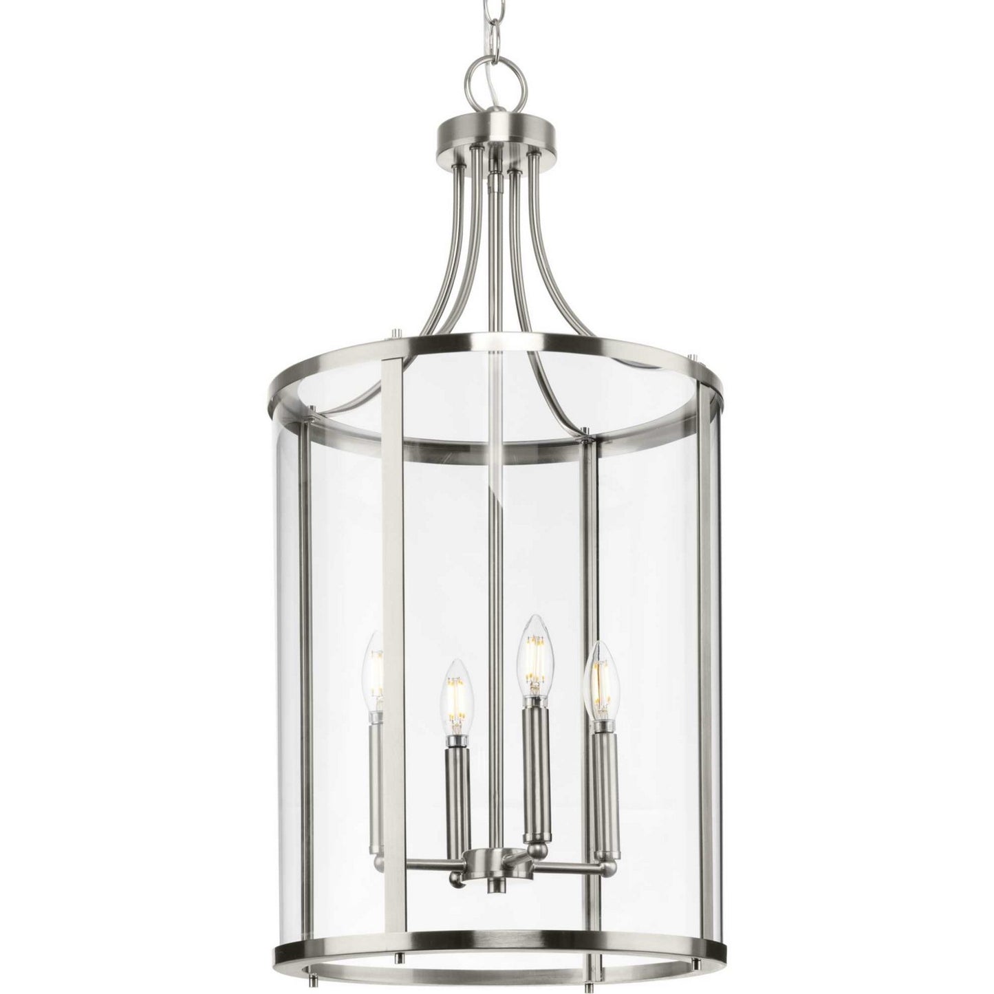 Gilliam Four Light Hall & Foyer Light in Brushed Nickel