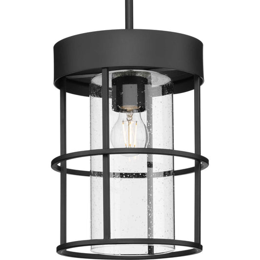 Burgess One Light Pendant in Matte Black