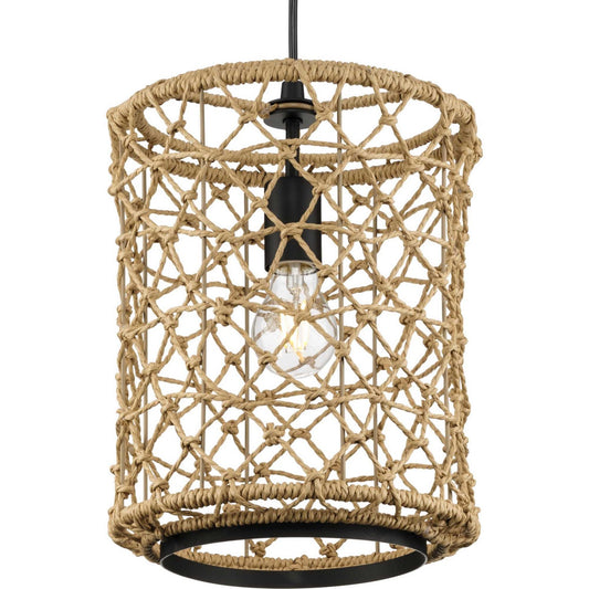 Chandra One Light Pendant in Matte Black
