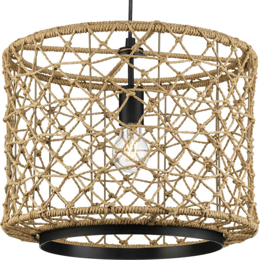 Chandra One Light Pendant in Matte Black
