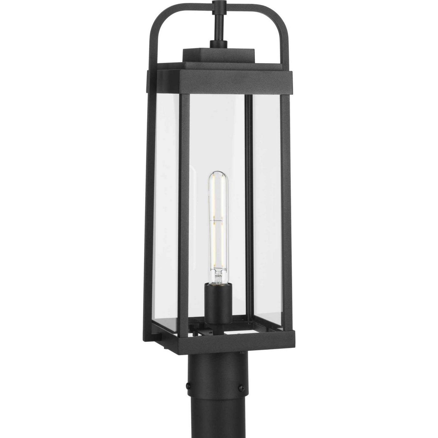 Walcott One Light Outdoor Post Lantern in Black