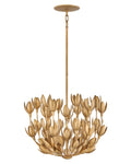 Flora LED Convertible Semi-Flush Mount in Burnished Gold