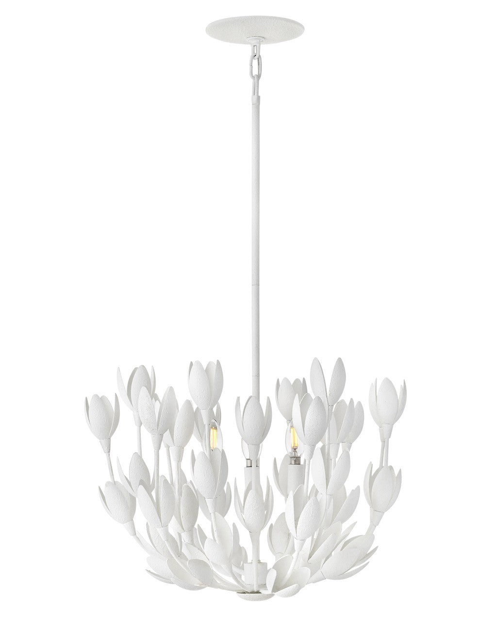 Flora LED Convertible Semi-Flush Mount in Textured Plaster