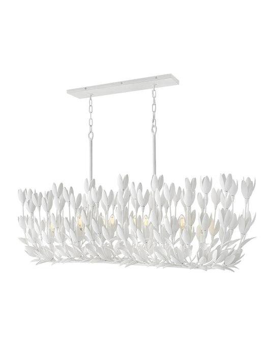 Flora LED Chandelier in Textured Plaster
