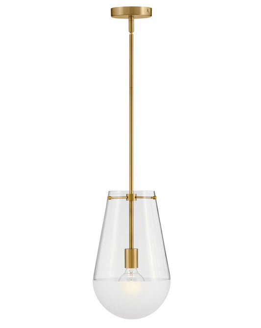 Beck LED Pendant in Lacquered Brass