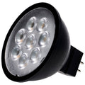 (4-Pack) Satco S11398 6.5W LED MR16 MR Bulb, GU5.3 Base, 3000K, 500 Lumens, Black