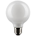 (4-Pack) Satco S21240 6W LED G25 Globe Bulb, E26 Base, 4000K, 500 Lumens, White