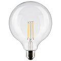 (4-Pack) Satco S21258 8W LED G40 Globe Bulb, E26 Base, 3000K, 800 Lumens, Clear