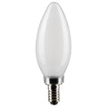 (4-Pack) Satco S21269 4W LED B11 Torpedo Bulb, E12 Base, 2700K, 350 Lumens, Frost