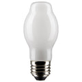 (4-Pack) Satco S21337 8W LED BT15 BT Bulb, E26 Base, 2700K, 800 Lumens, White