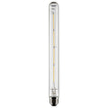 (4-Pack) Satco S21359 8W LED T9 Tubular Bulb, E26 Base, 3000K, 800 Lumens, Clear