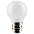 (4-Pack) Satco S21816 4.5W LED G16.5 Globe Bulb, E26 Base, 2700K, 350 Lumens, White