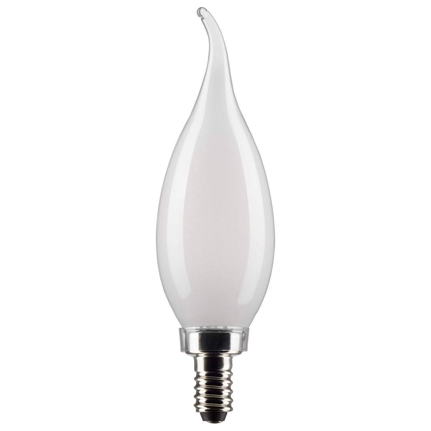 Satco 4W CA10 – E12 base, 350 lumens, 5000K Daylight (S21845)