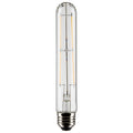(4-Pack) Satco S21867 8W LED T9 Tubular Bulb, E26 Base, 2700K, 800 Lumens, Clear