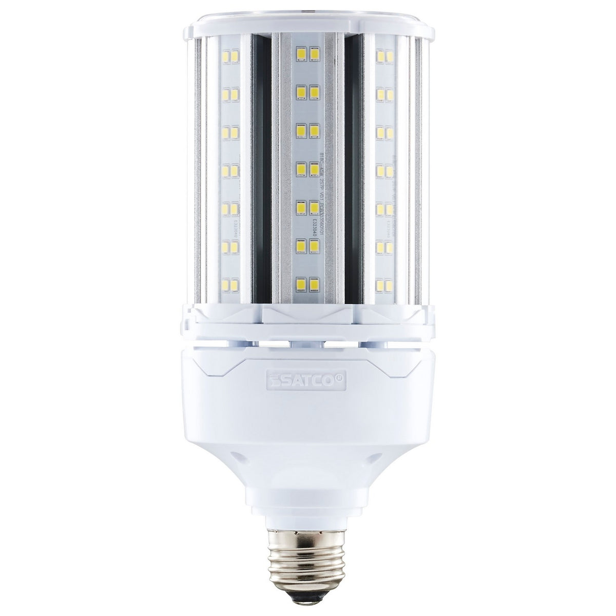 (4-Pack) Satco S49738 45W LED Corn Cob Bulb, E26 Base, 4000K, 6165 Lumens, White
