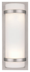 Two Light Wall Sconce in Brushed Nickel